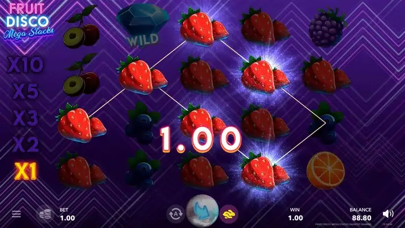 Fruit Disco: Megastacks slot screenshot 3