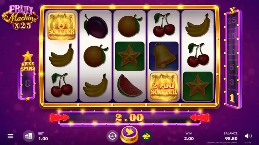 Fruit Machine x25 slot screenshot 3