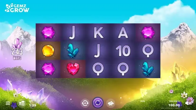 Gemz Grow slot screenshot 