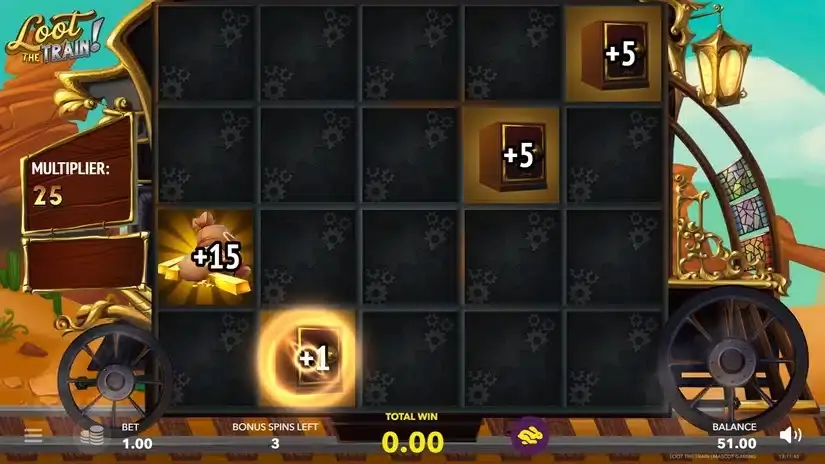 Loot The Train! slot screenshot 3
