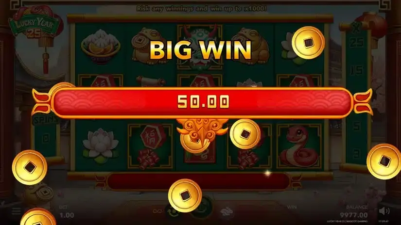 Lucky Year 25 slot screenshot 