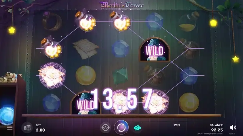Merlin’s Tower slot screenshot 2