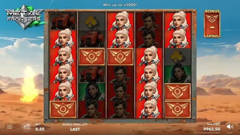 Metal Frontiers slot screenshot 4
