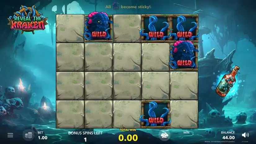 Reveal The Kraken slot screenshot 3