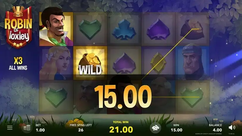 Robin of Loxley slot screenshot 4