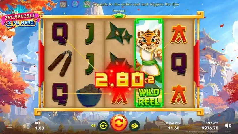 The Incredible X Fu Hero slot screenshot 3
