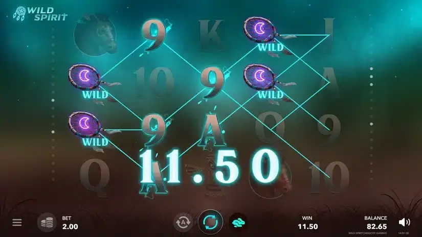 Wild Spirit slot screenshot 4