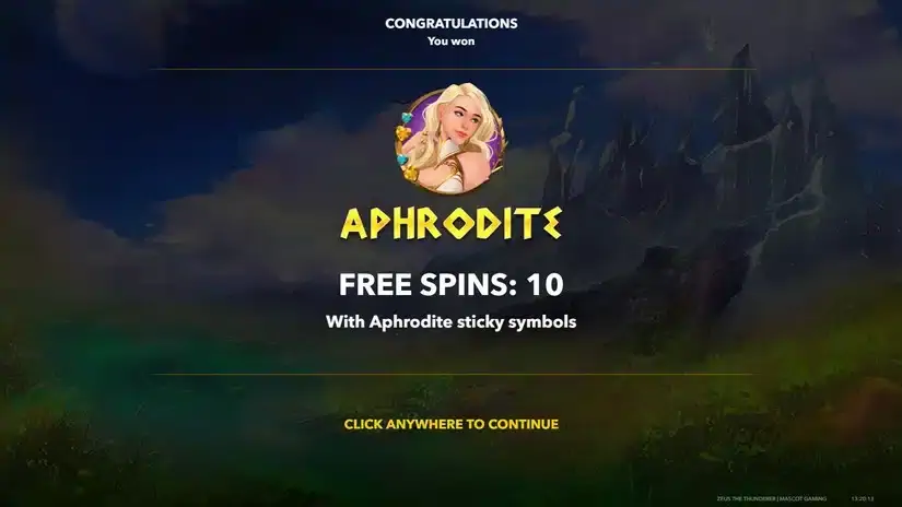 Zeus the Thunderer slot screenshot 2