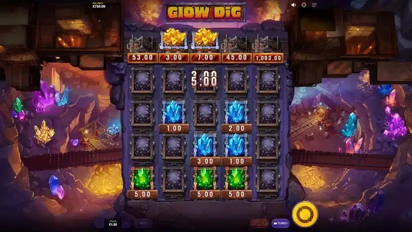 Glow Dig slot screenshot 
