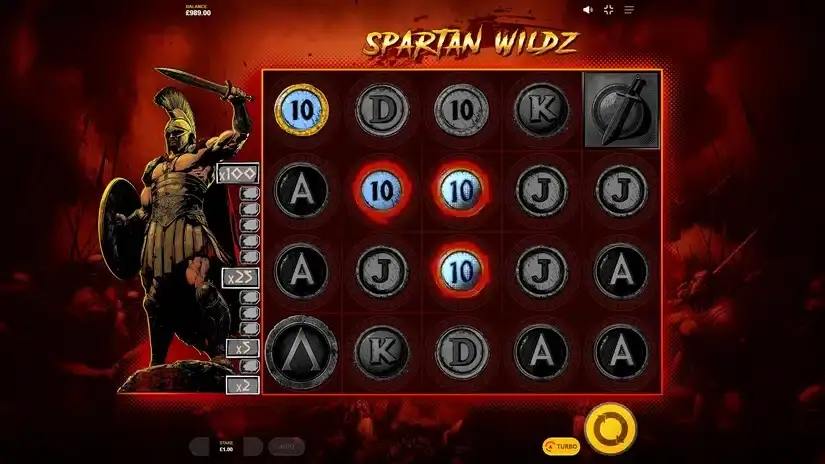 Spartan Wildz slot screenshot 