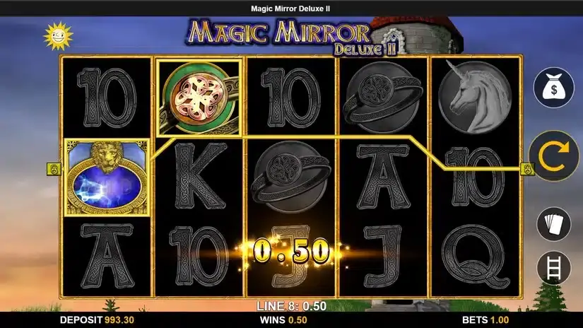 Magic Mirror Deluxe II slot screenshot 2