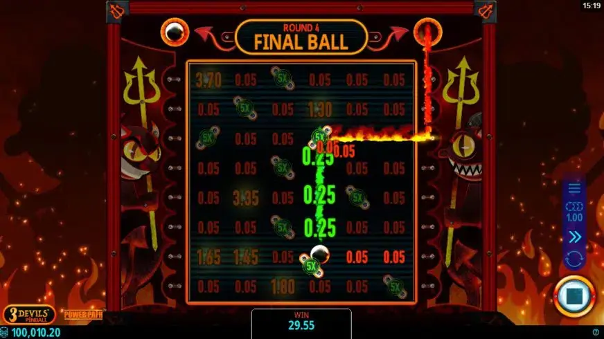 3 Devils Pinball slot screenshot 