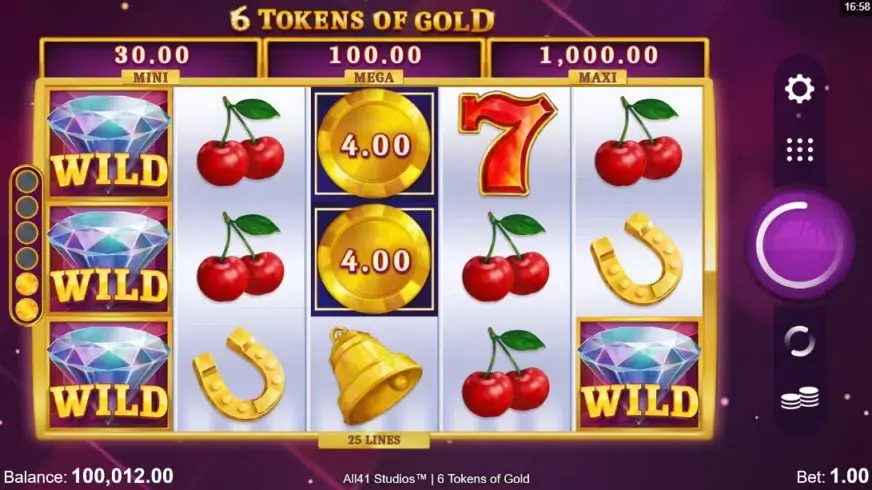 6 Tokens of Gold slot screenshot 