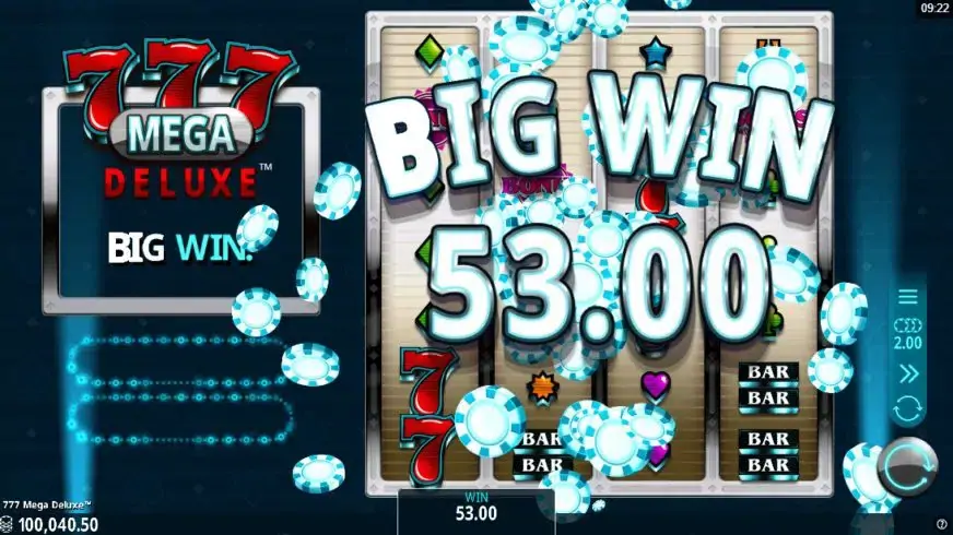 777 Mega Deluxe slot screenshot 