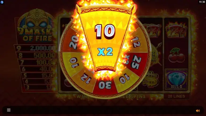 9 Masks of Fire slot screenshot 5