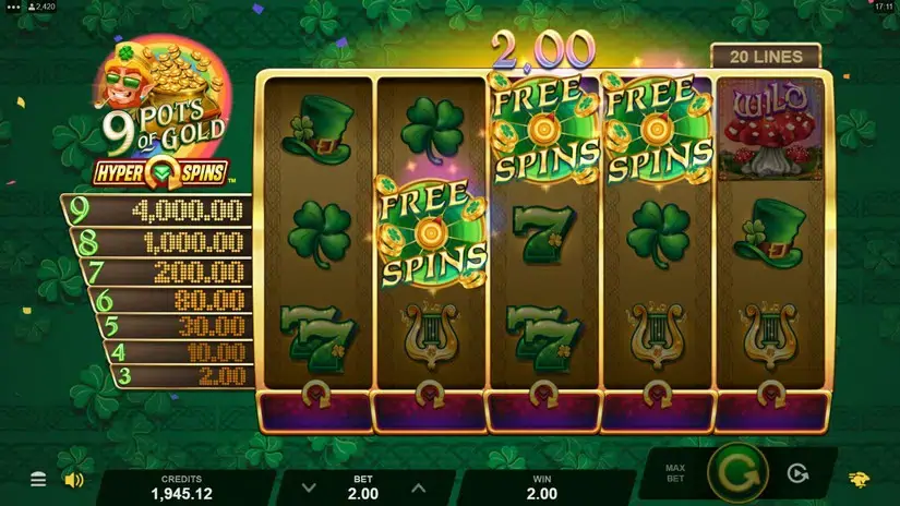 9 Pots of Gold HyperSpins slot screenshot 2