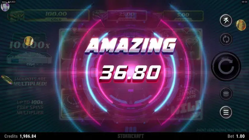 Agent Jane Blonde Max Volume slot screenshot 3