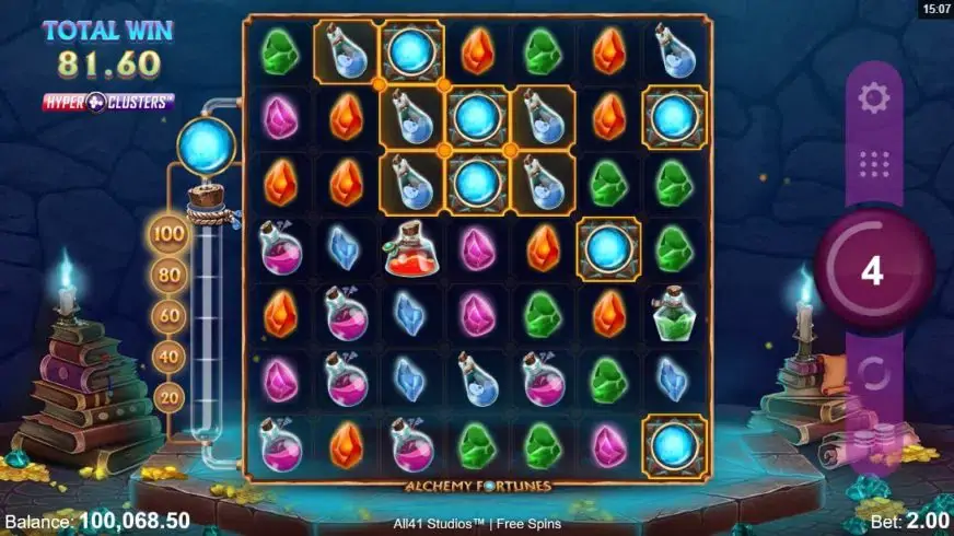Alchemy Fortunes slot screenshot 