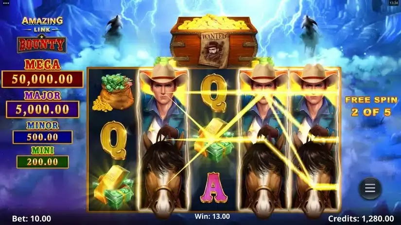 Amazing Link Bounty slot screenshot 6