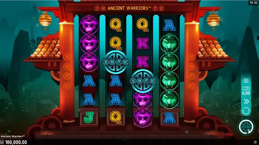 Ancient Warriors slot screenshot 1
