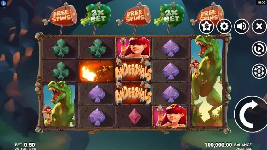 Anderthals slot screenshot 1