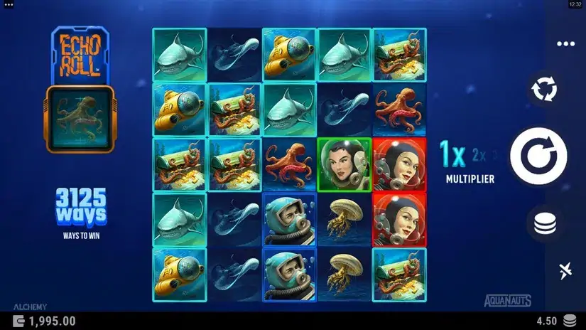 Aquanauts slot screenshot 