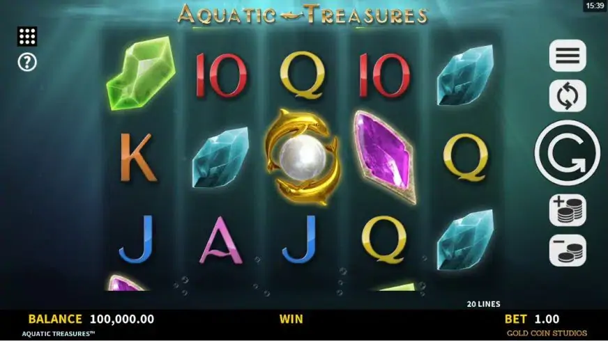 Aquatic Treasures slot screenshot 1