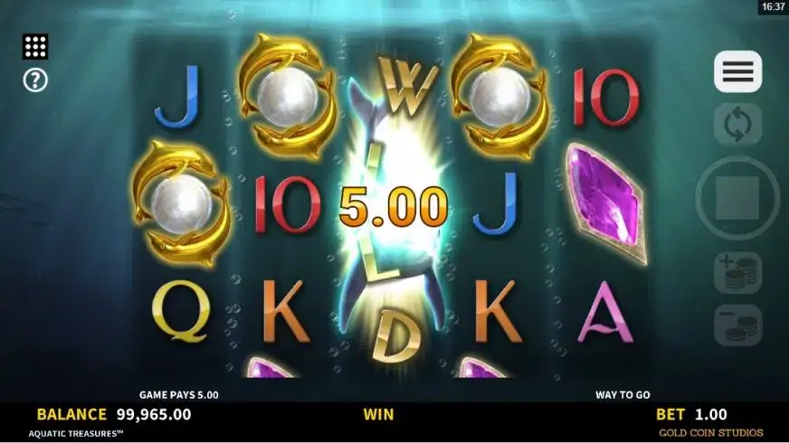 Aquatic Treasures slot screenshot 3