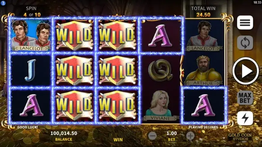 Arthur`s Gold slot screenshot 5