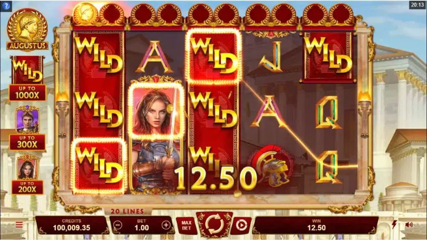 Augustus slot screenshot 