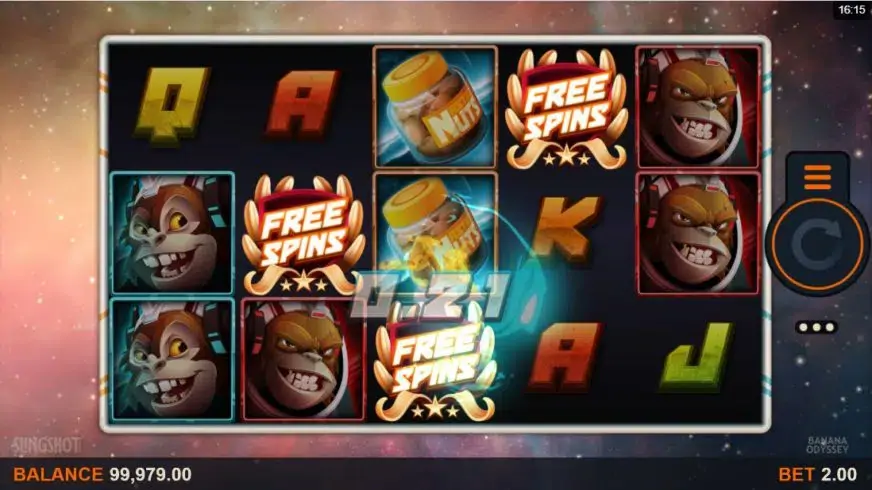 Banana Odyssey slot screenshot 3