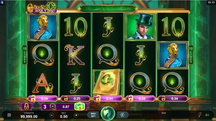 Book of Oz Lock ‘N Spin slot screenshot 1