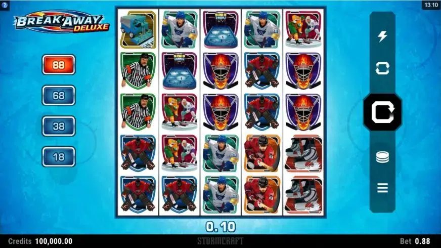 Break Away Deluxe slot screenshot 1