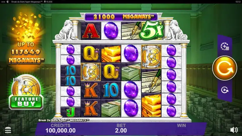 Break Da Bank Again Megaways slot screenshot 