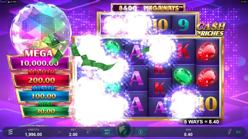 Cash ‘N Riches Megaways slot screenshot 2