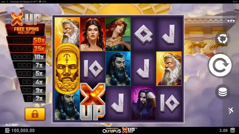Chronicles of Olympus X UP slot screenshot 1