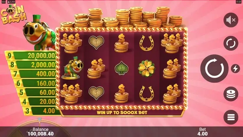 Coin Bash slot screenshot 