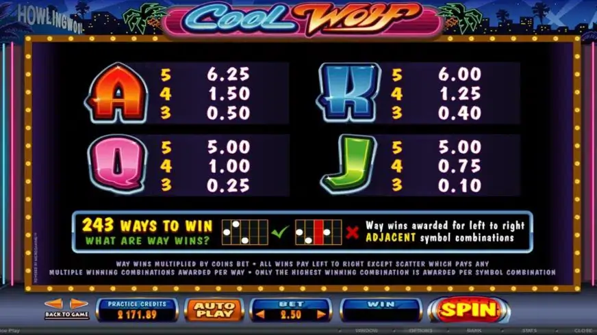 Cool Wolf slot screenshot 3