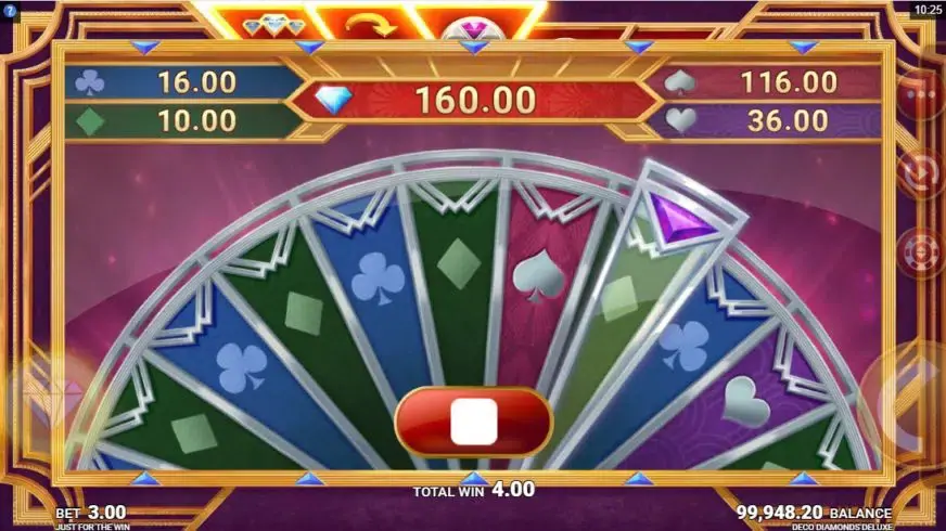 Deco Diamonds Deluxe slot screenshot 4