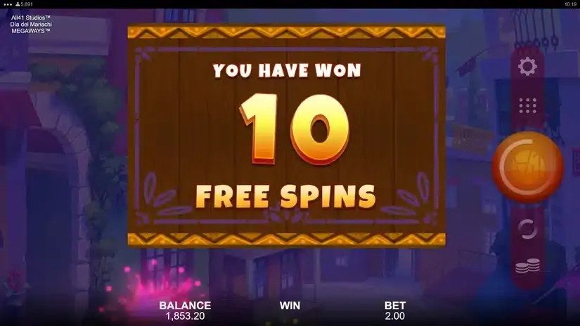 Dia del Mariachi Megaways slot screenshot 4