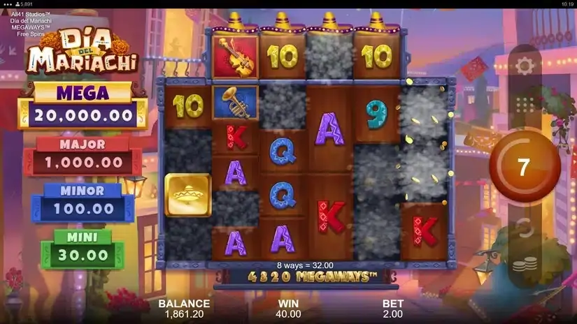 Dia del Mariachi Megaways slot screenshot 6