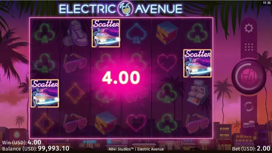Electric Avenue slot screenshot 3