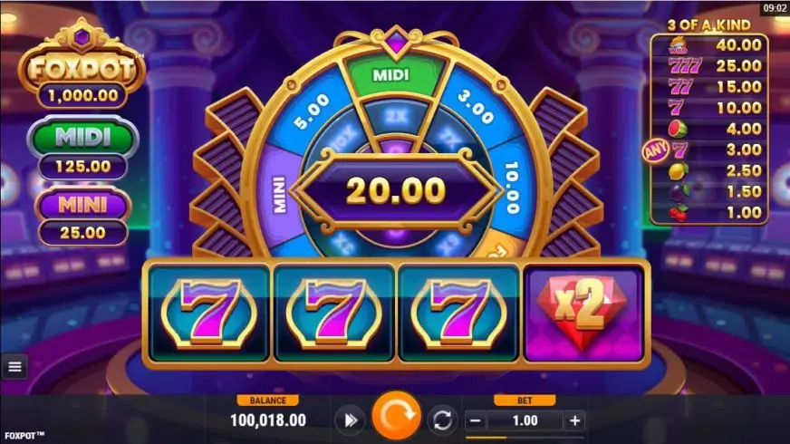 Foxpot slot screenshot 2