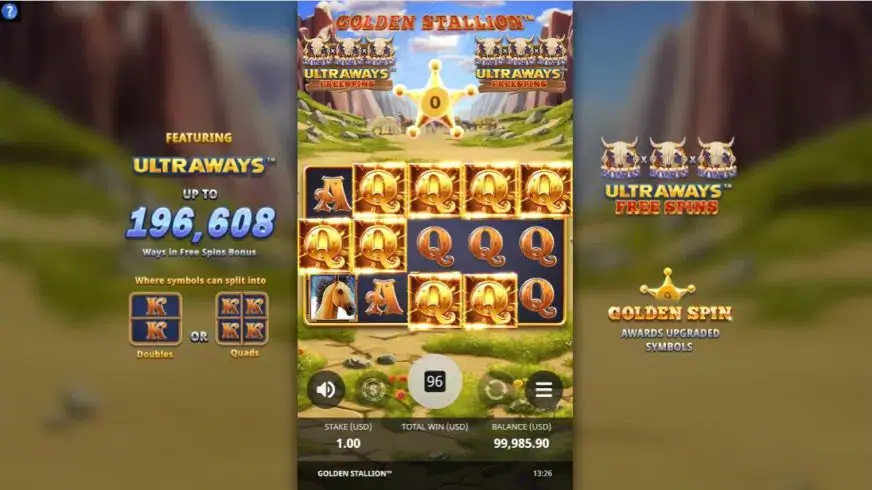 Golden Stallion slot screenshot 