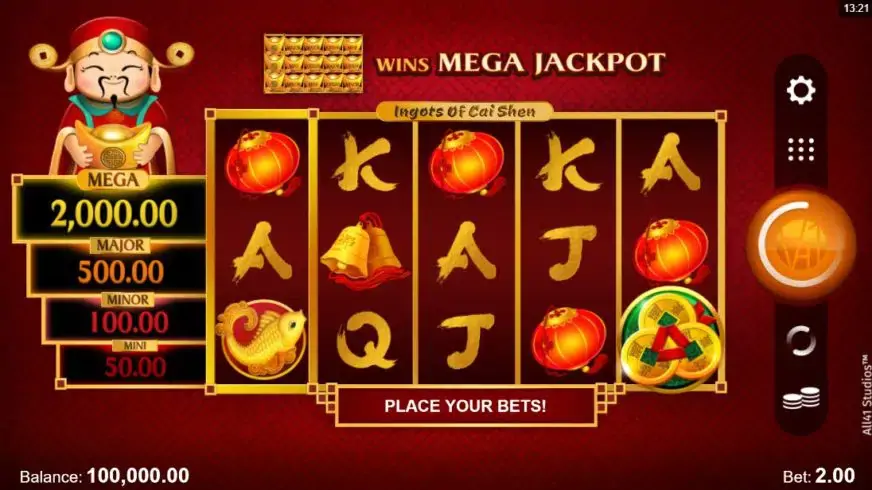 Ingots of Cai Shen slot screenshot 1