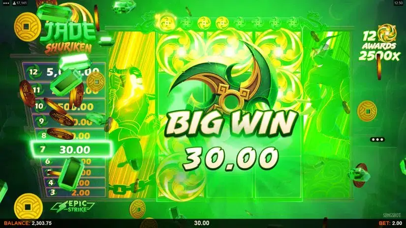 Jade Shuriken slot screenshot 