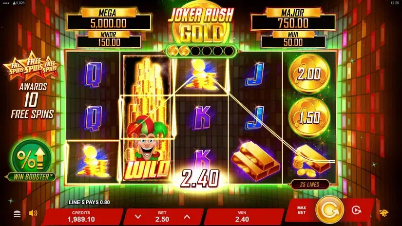 Joker Rush Gold slot screenshot 4