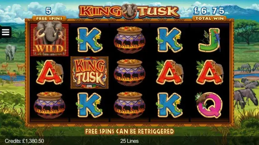 King Tusk slot screenshot 2