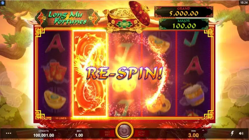 Long Mu Fortunes slot screenshot 2