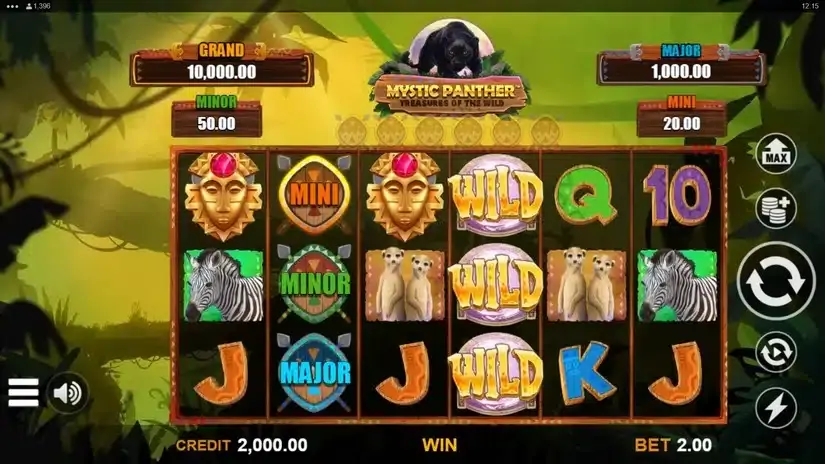 Mystic Panther Treasures of the Wild slot screenshot 1